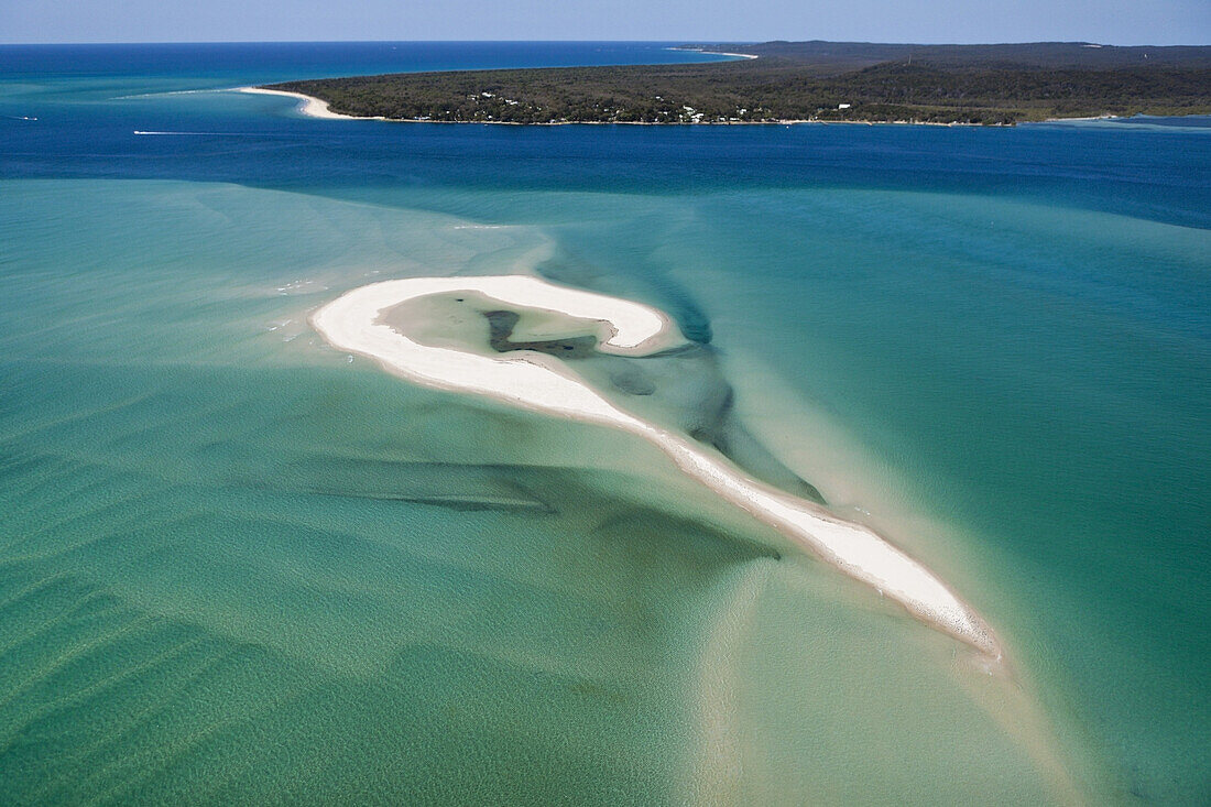 Luftaufnahme der Moreton Bay, Brisbane, Australien