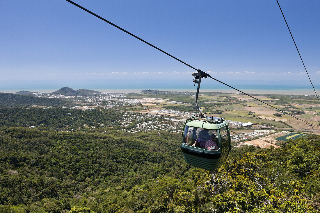 Gondelfahrt nach Kuranda, Skyrail Rainforest Cableway, Cairns, Australien