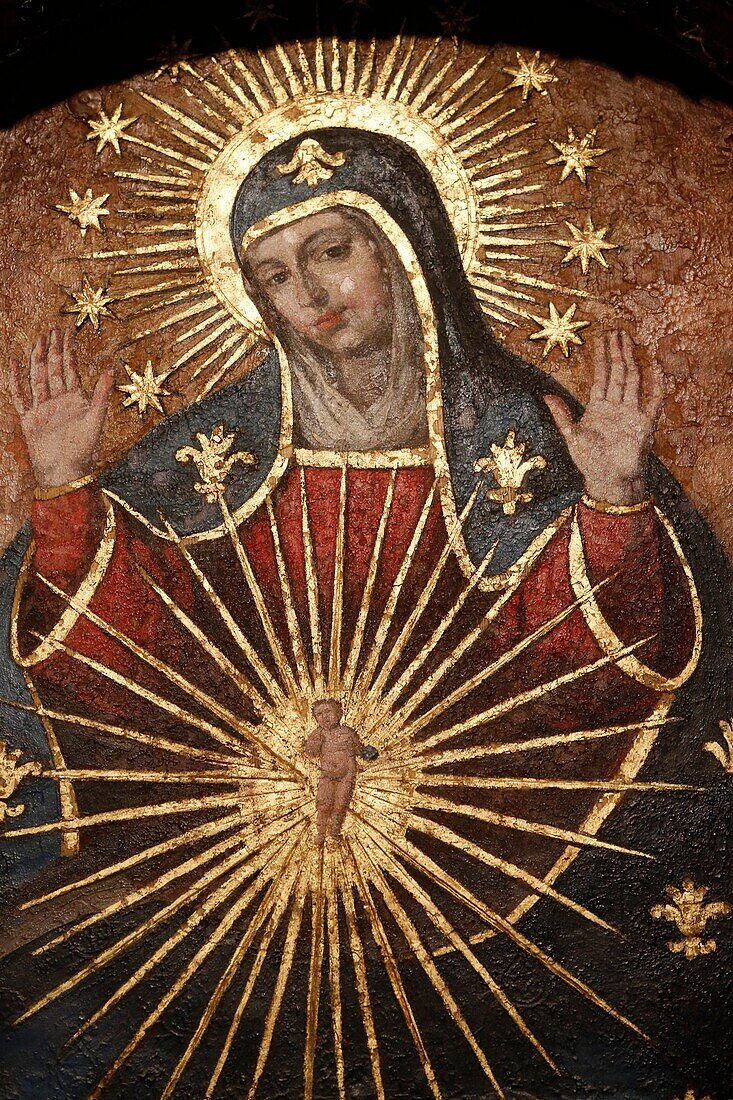 Virgin Mary and Jesus depiction in the MosqueÐCathedral of C?rdoba, also called the Mezquita, Cordoba, Spain