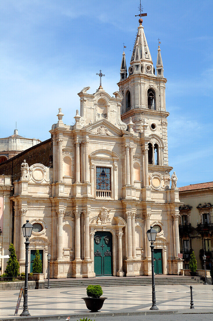Italy, Sicily, province of Catania, Acireale, san Pietro e Paolo church, del duomo square