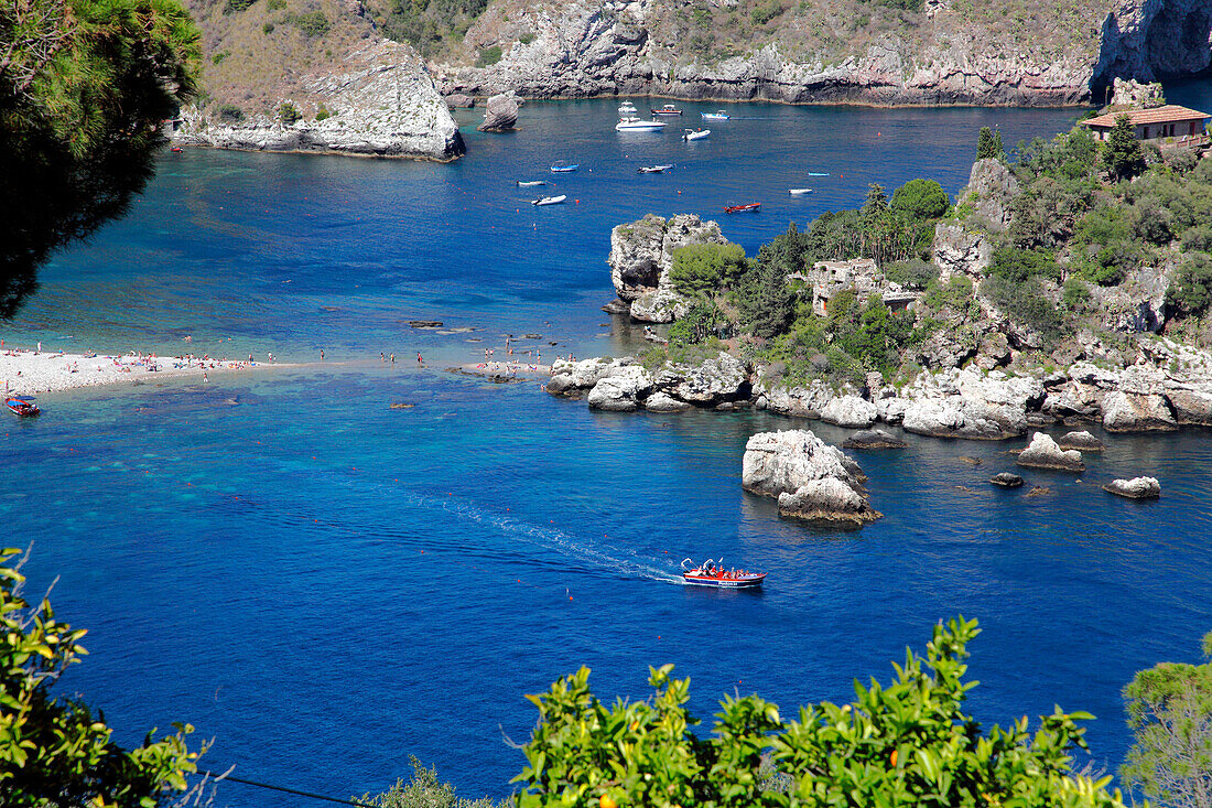 Italy, Sicily, province of Messina, Taormina, Isola Bella