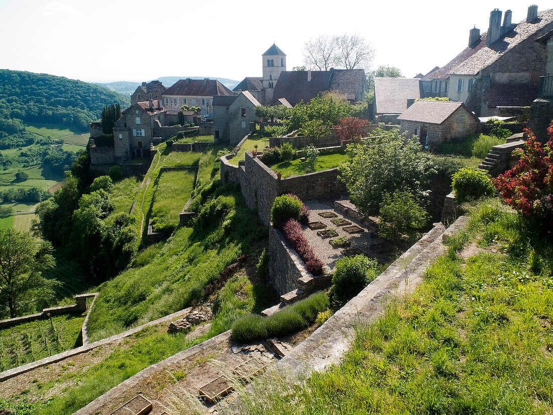 Château Chalon village in Jura in France
