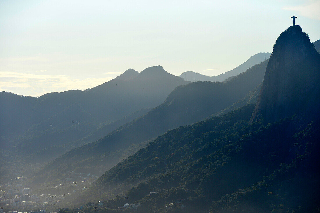 Corcovado Mountain in Rio de Janeiro, Brazil, South America