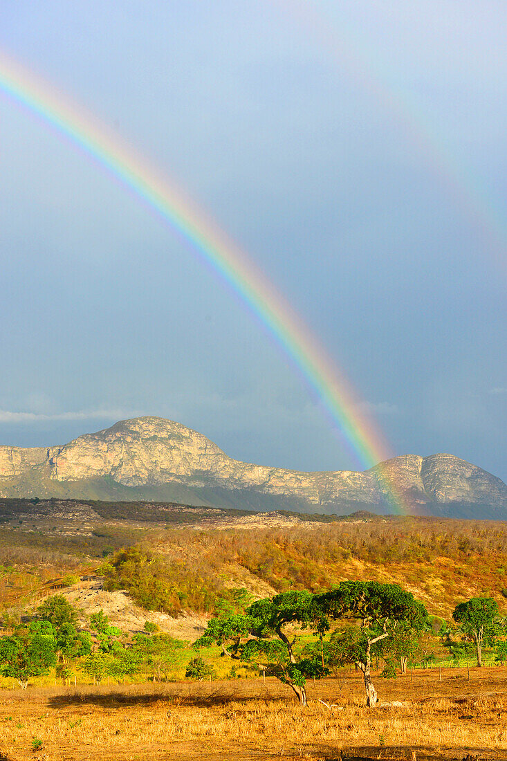 Rainbow in Chapada Diamantina national park (Diamond Plateau) region of Bahia state in north-east Brazil,South America