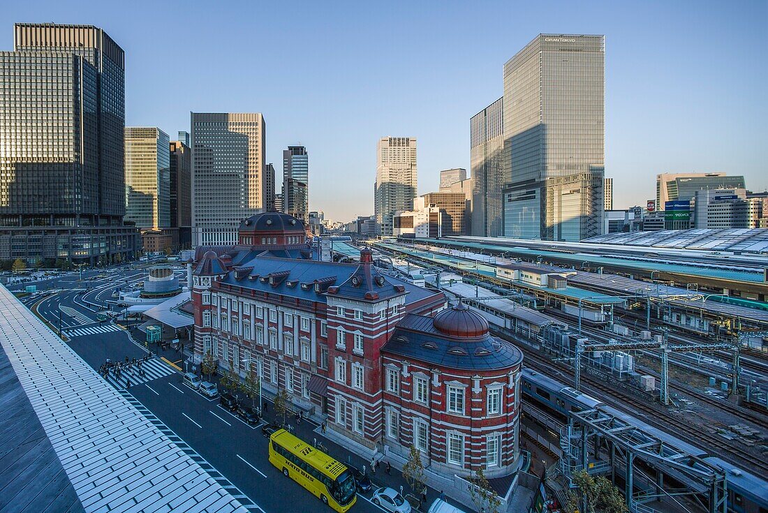 Japan, Tokyo City,The renewed Tokyo Station, and Marunouchi District