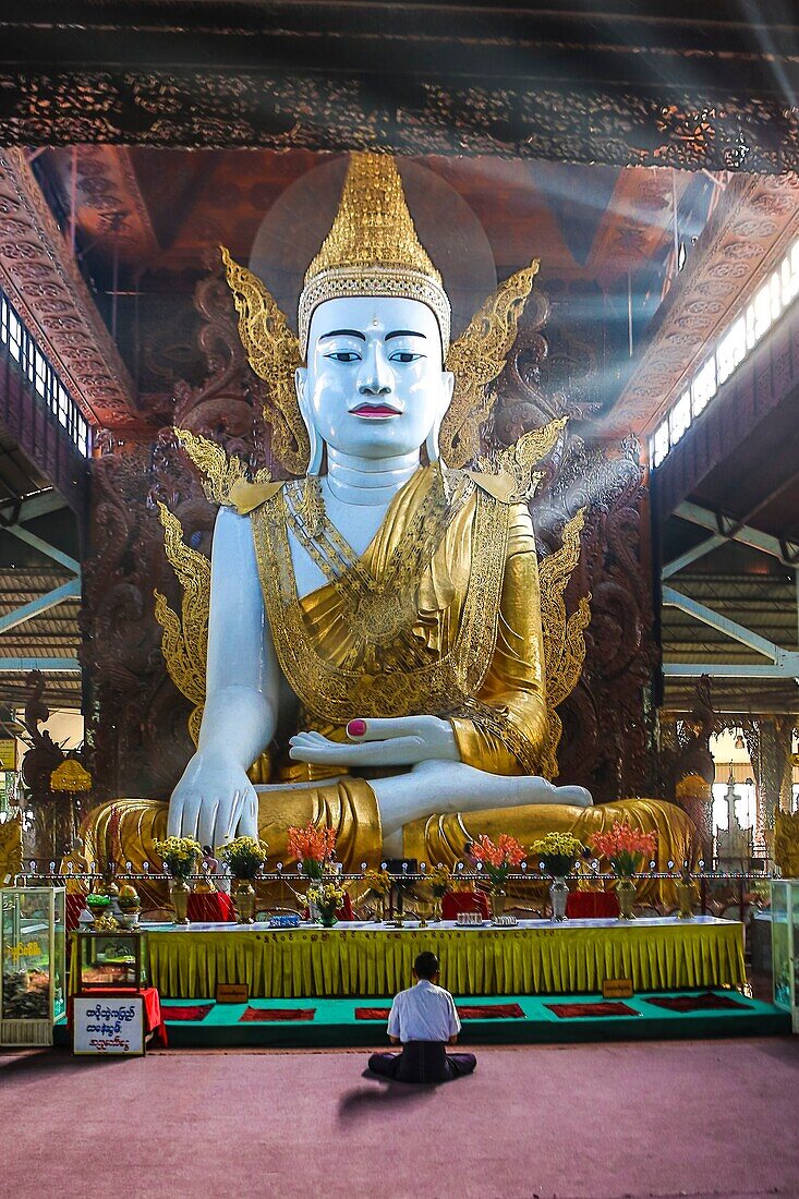 Myanmar, Yangon City, Chank Htat Gyi Paya Pagoda (Golden Buddah Complex)