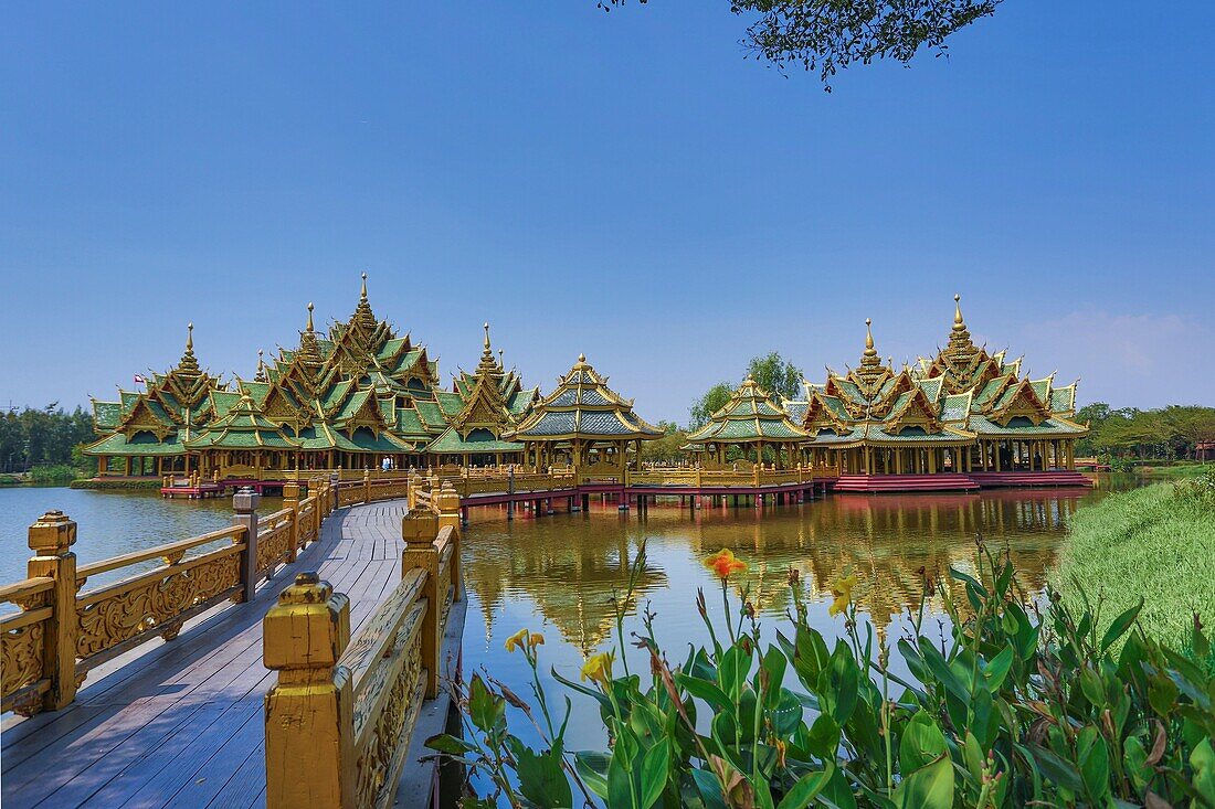 Thailand, Bangkok City, Ancient Siam Park,Pavillion of the enlightened