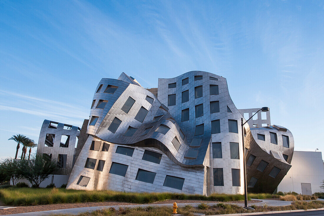 Cleveland Clinic Lou Ruvo Center for Brain Health building designed by Frank Gehry, Las Vegas, Nevada, United States of America, North America