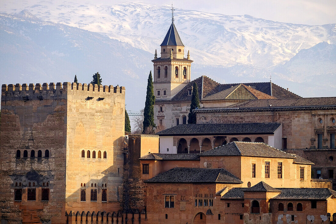 The Alhambra, UNESCO World Heritage Site, Granada, Andalucia, Spain, Europe