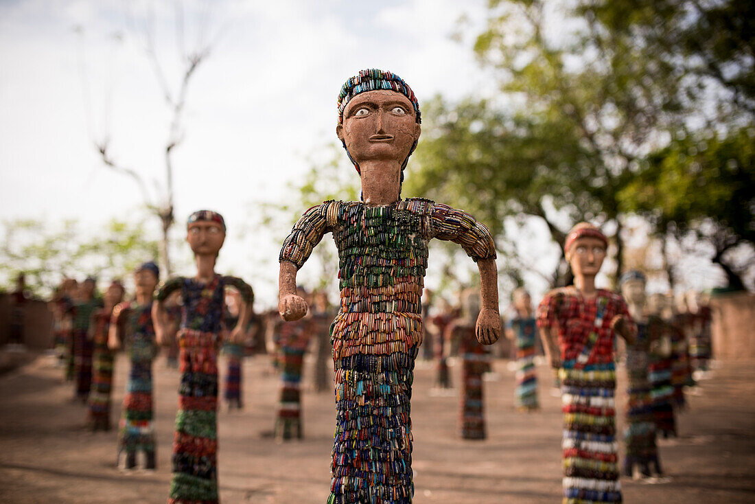 Sculptures at The Rock Garden, built by Nek Chand, Chandigarh, Punjab and Haryana Provinces, India, Asia