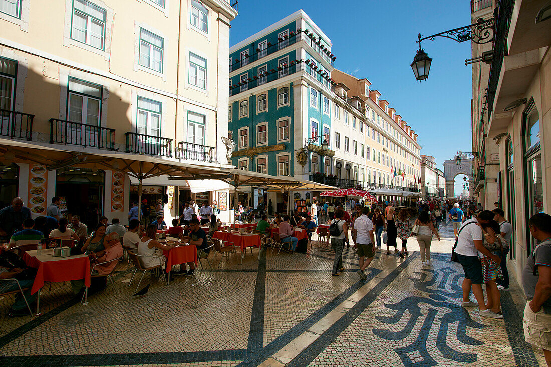 Rua Augusta, Baixa, Lissabon, Portugal