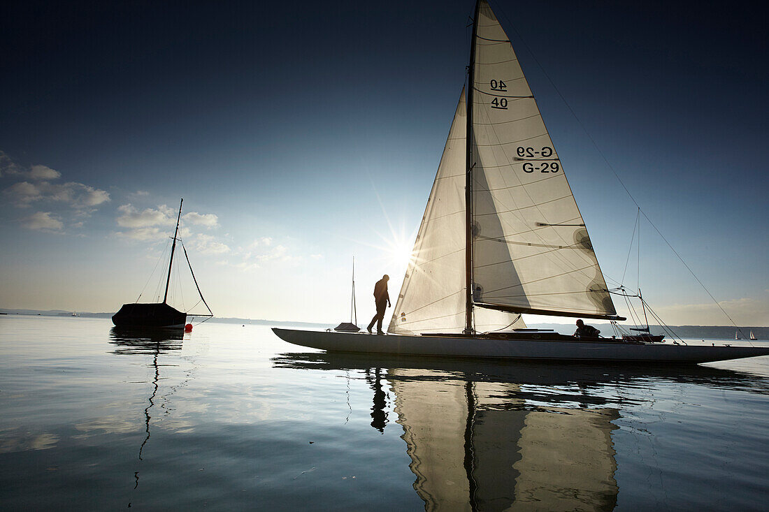 SCHÄRENKREUZER auf dem Starnberger See, Starnberger See, Bayern, Deutschland