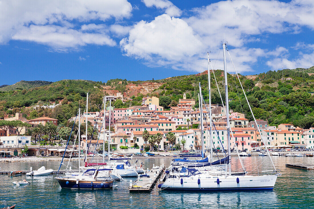 Harbour, Rio Marina, Island of Elba, Livorno Province, Tuscany, Italy, Mediterranean, Europe