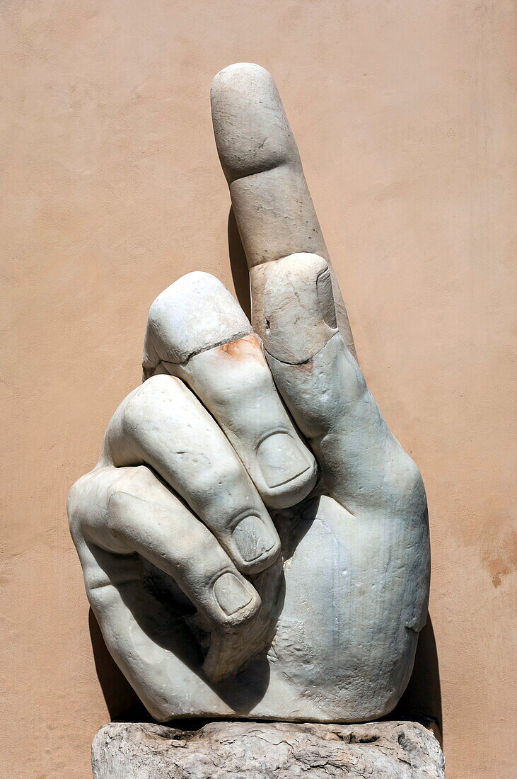 Hand of Emperor Constantine I, 4th century AD, Capitoline Museum, Rome, Lazio, Italy, Europe