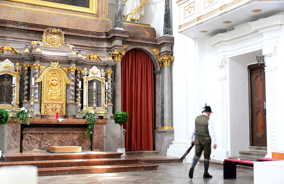 in the minster of the abbey Tegernsee, Tegern lake, Upper Bavaria, Bavaria, Germany