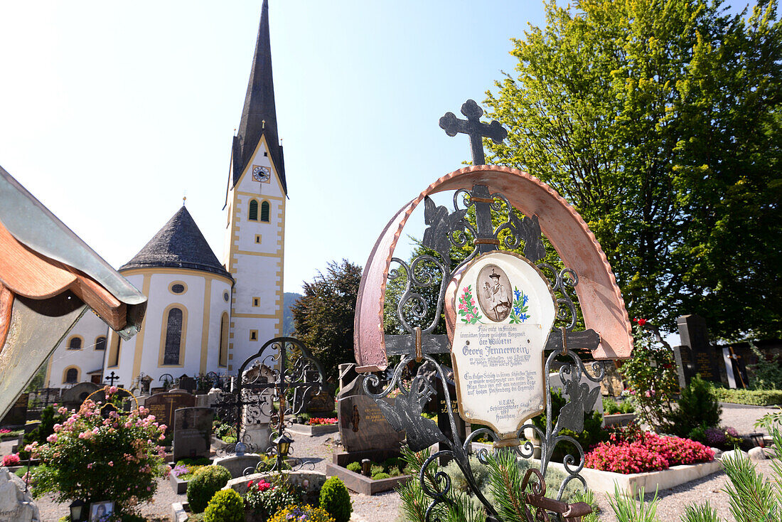 Grab des Wildschütz Jennerwein in Schliersee, Oberbayern, Bayern, Deutschland