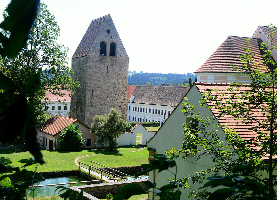Kloster Wessobrunn, Pfaffenwinkel, Oberbayern, Bayern, Deutschland