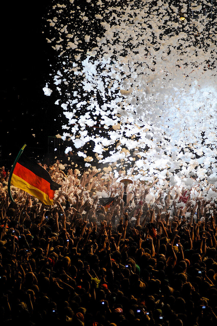 Music fans with German Flag,Germany