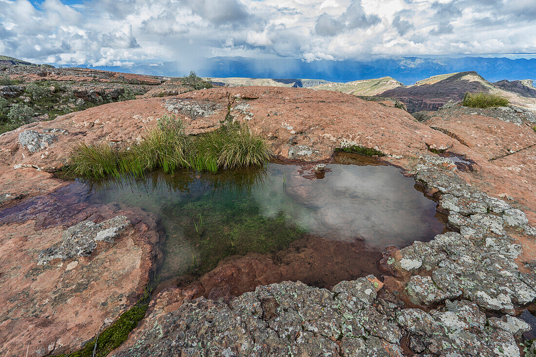 The mountainous landscape of Toro Toro National Park, Bolivia