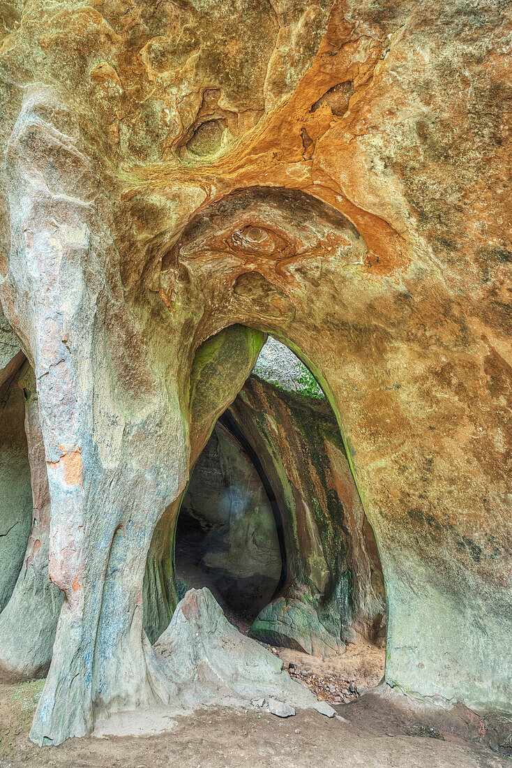 The caverns and carved walls of the Cuidad de Itas, or City of Rocks in Toro Toro National Park, Bolivia