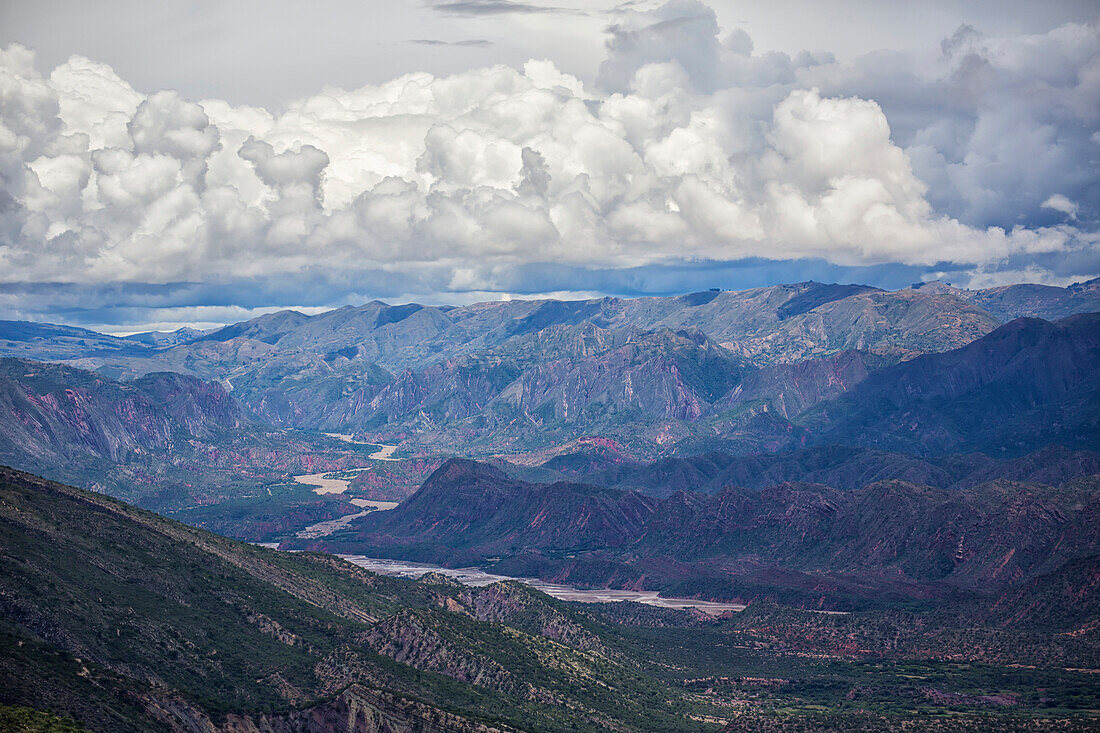 The colourful mountainous landscape of Toro Toro National Park, Bolivia