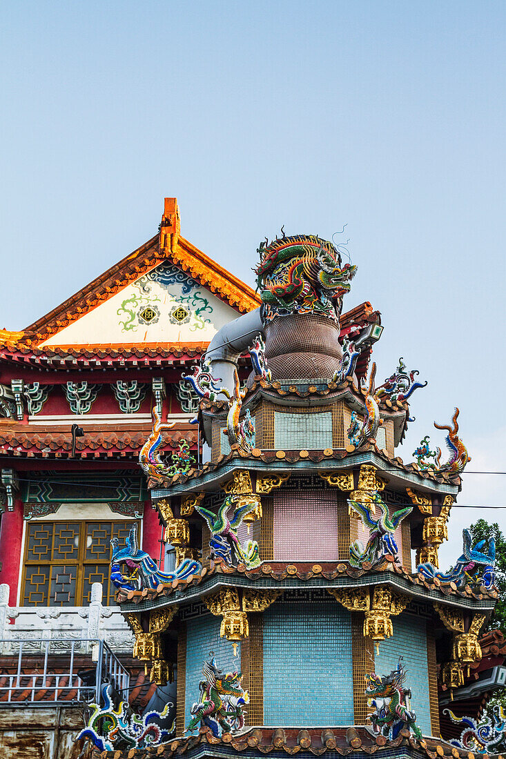 'Ornate structure in Baoan Temple park; Taipei, Taiwan'