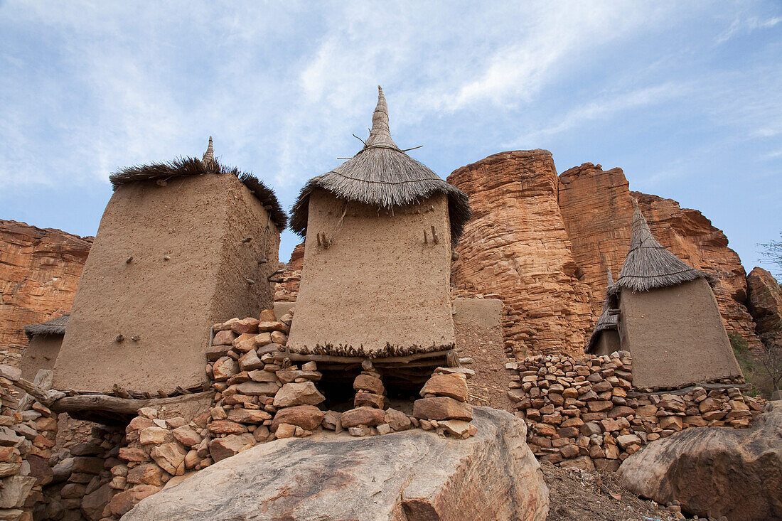 Granaries In Tireli, Mali