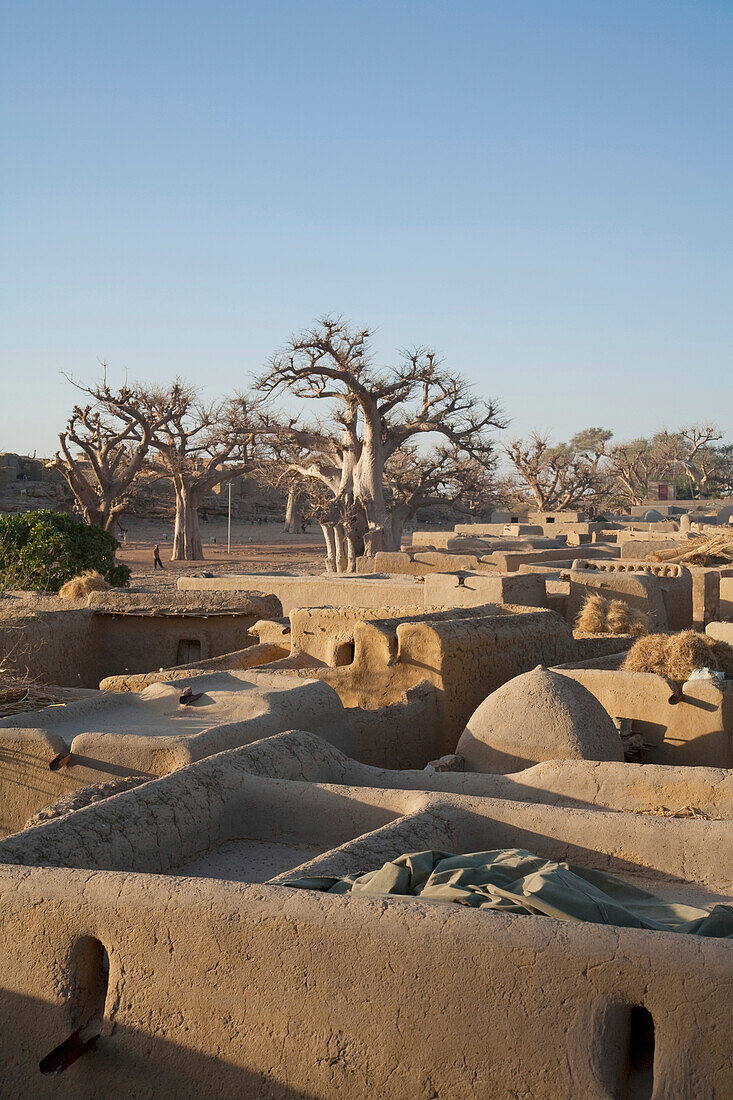 Panorama Of Dogon Village, Sangha, Mali