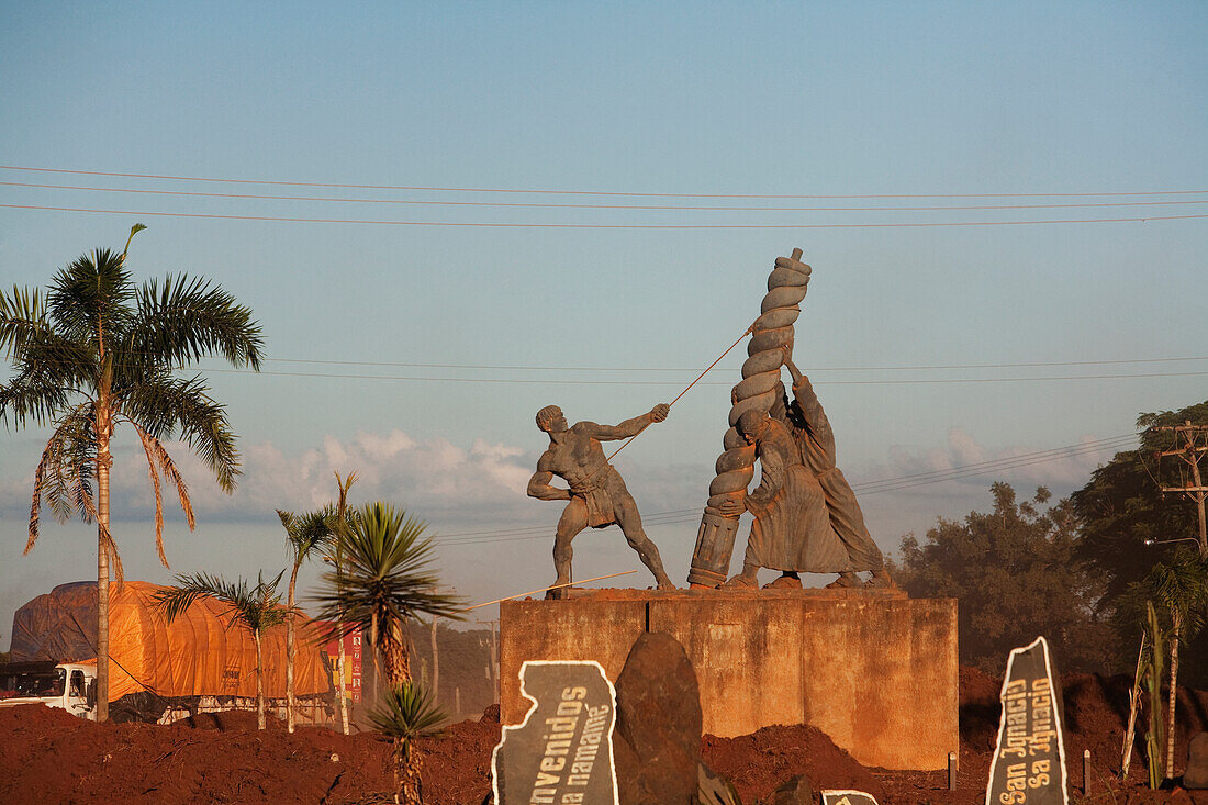 Monument To Jesuit Missionaries, San Ignacio De Velasco, Santa Cruz Department, Bolivia