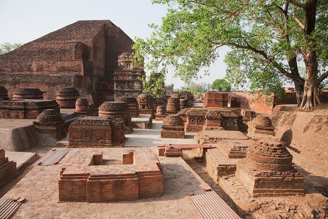 Sariputra Stupa Temple Site No.3, Nalanda Mahavihara, Bihar, India