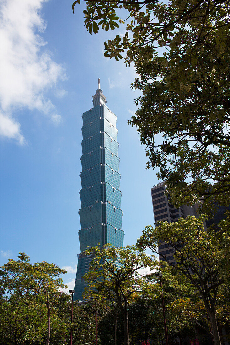 Taipei Financial Center, Taipei 101 Wolkenkratzer, Taiwan, Republik China, Asien