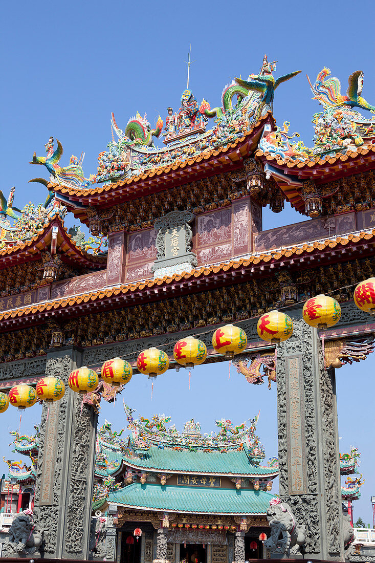 Kaitai Tianhou Tempel in Anping bei Tainan, Taiwan, Republik China, Asien
