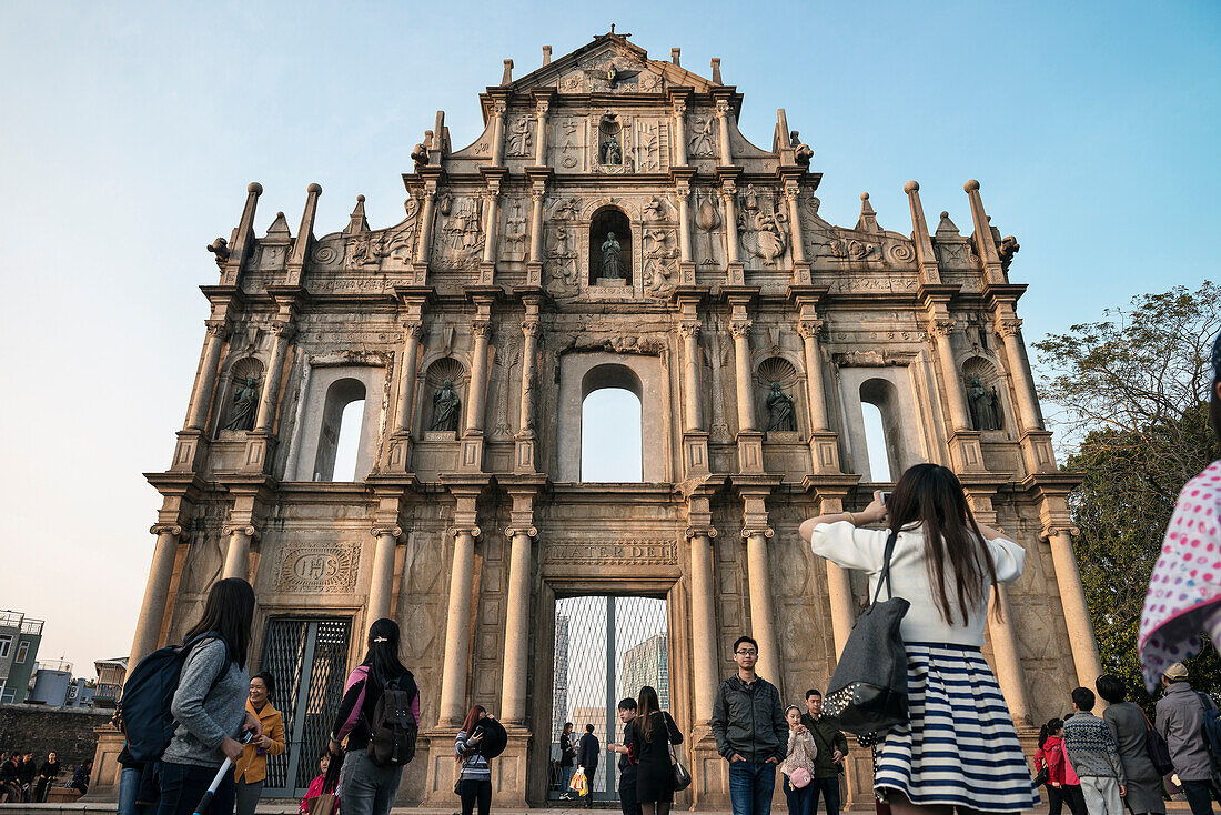 Ruine Sao Paulo in der kolonialen Altstadt von Macau, China, Asien