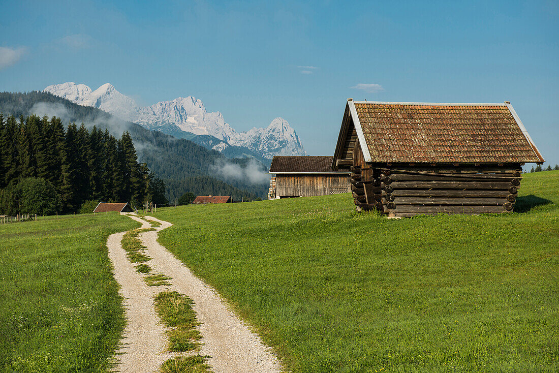 Geroldsee, Wagenbrüchsee, Krün, bei Garmisch-Partenkirchen, Oberbayern, Bayern, Deutschland