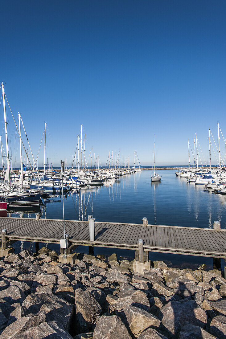 Yachthafen in Kühlungsborn, Mecklenburg-Vorpommern, Ostsee, Norddeutschland, Deutschland