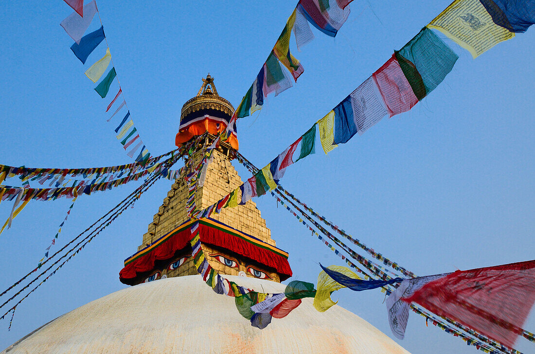 Bodnath Stupa, Boudha, Boudnath, Bauddhanath, Kathmandu, Nepal, Himalaya, Asien