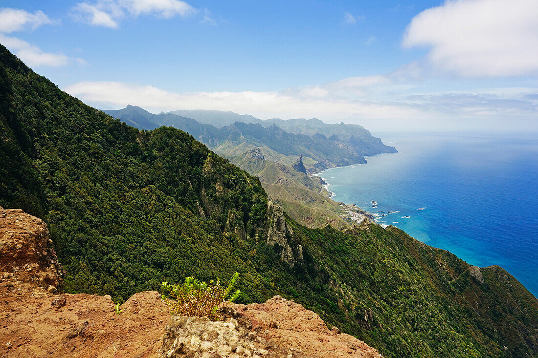 Anaga Mountains and Costa Adeje, Tenerife, Canary Islands, Spain, Atlantic, Europe