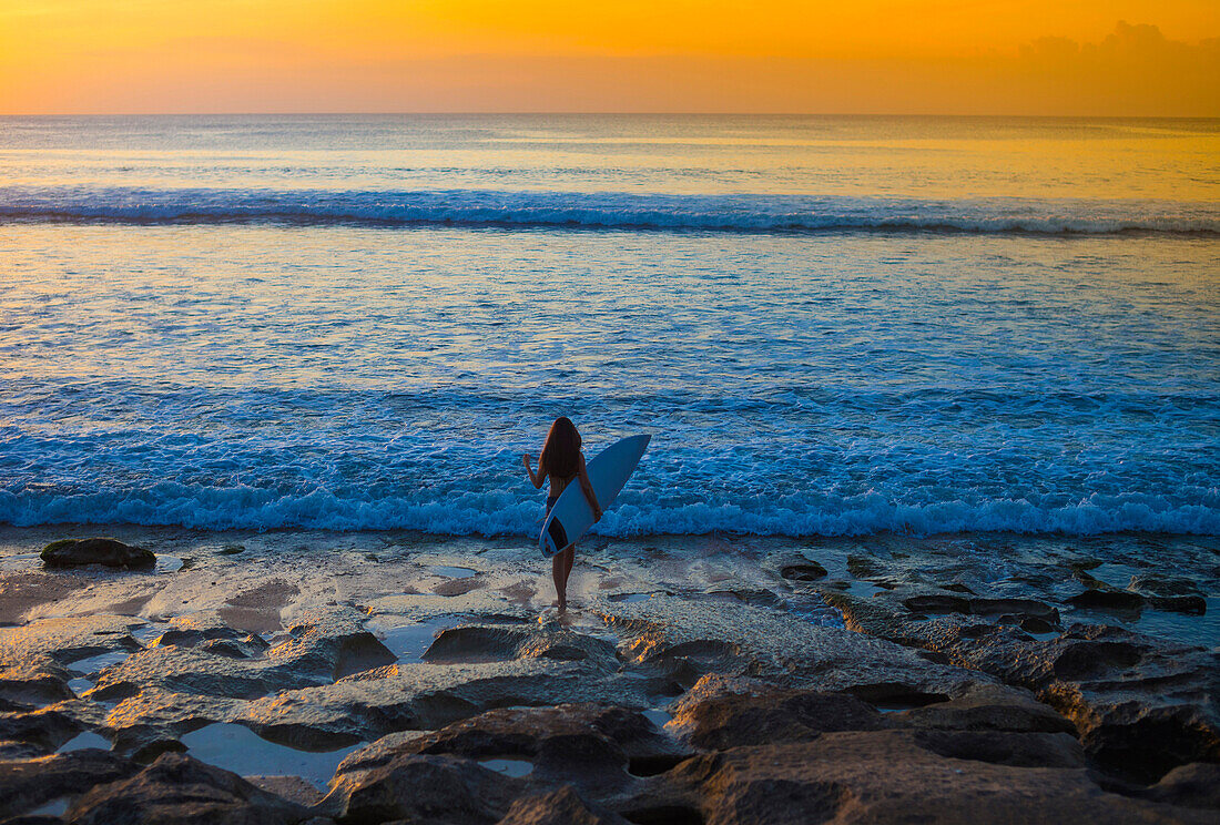 Surfer girl.