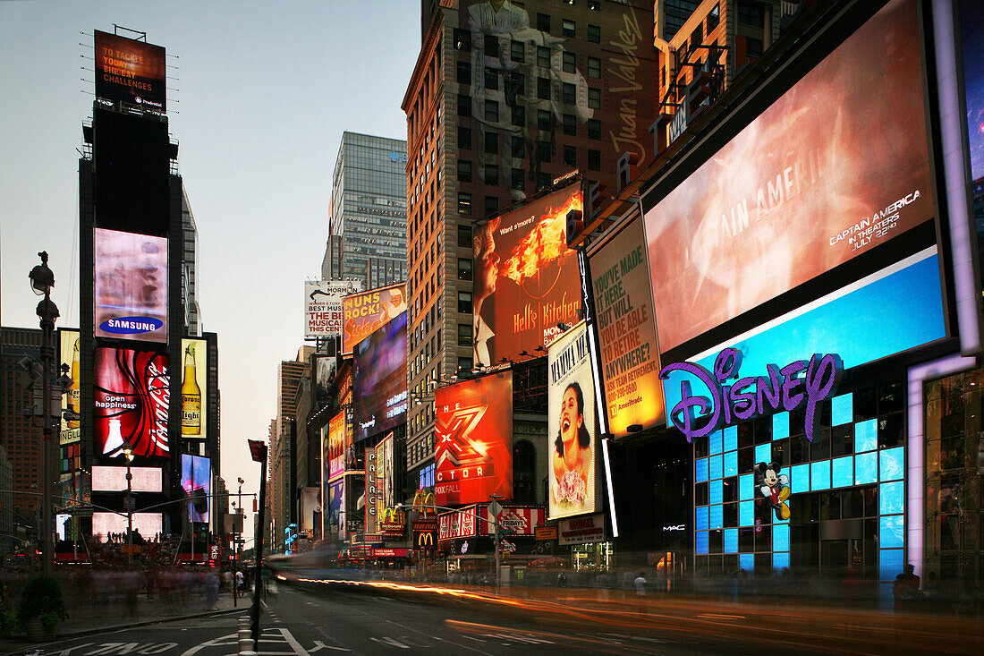 Times Square, Theaterdistrikt, Midtown, Manhattan, New York, USA