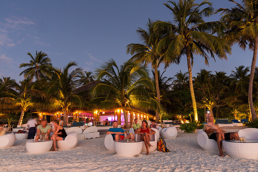 Strandbar, Meeru Island Resort, Meerufenfushi, Nord-Male-Atoll, Malediven