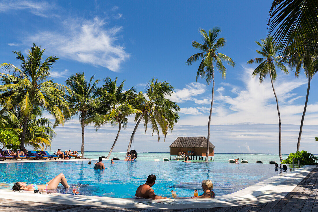 Swimming pool at Meeru Island Resort, Meerufenfushi, North-Male-Atoll, Maldives