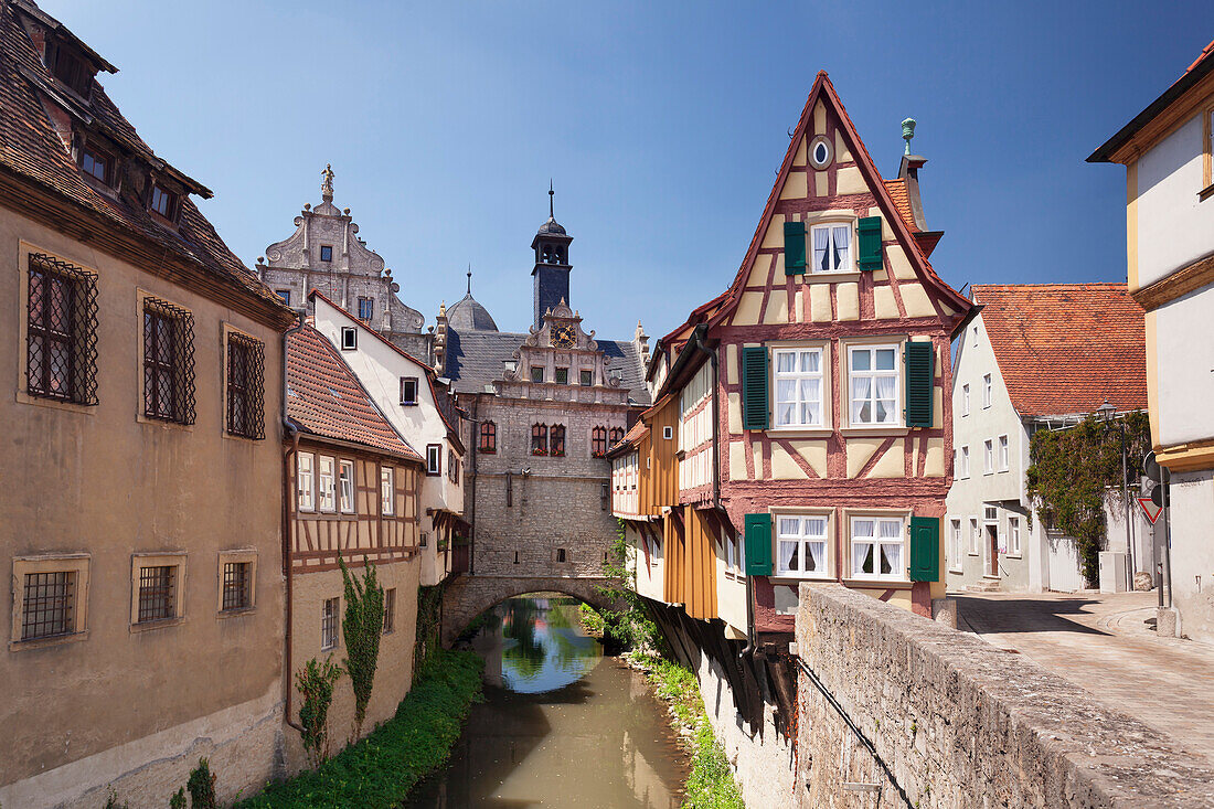 Museum Malerwinkelhaus and Maintor, Marktbreit, Lower Franconia, Bavaria, Germany, Europe