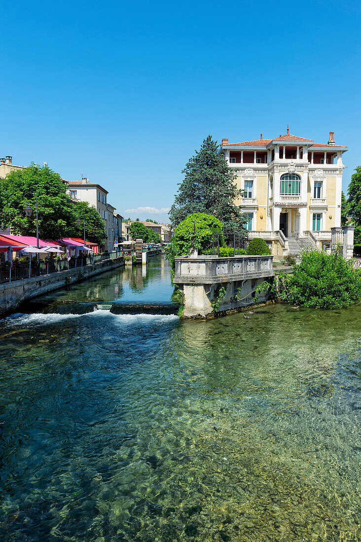 Waterways, L'Isle sur la Sorgue, Vaucluse, Provence Alpes Cote d'Azur region, France, Europe