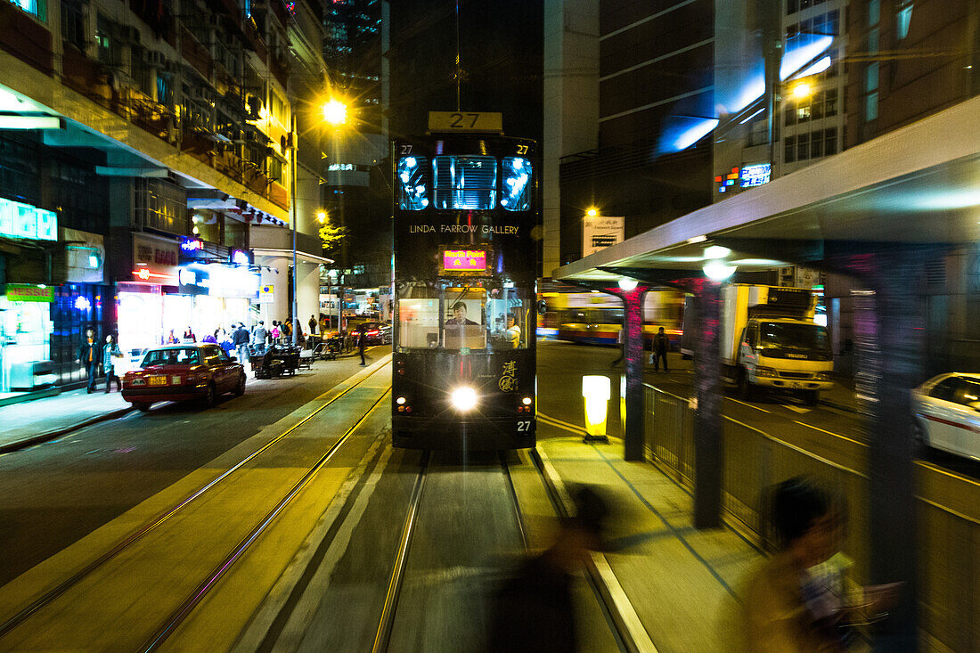 Hong Kong Tram, Central, Hong Kong, China, Asia