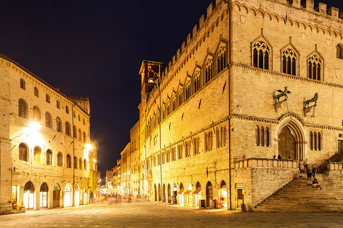 Palazzo dei Priori in Perugia, Umbria, Italy, Europe