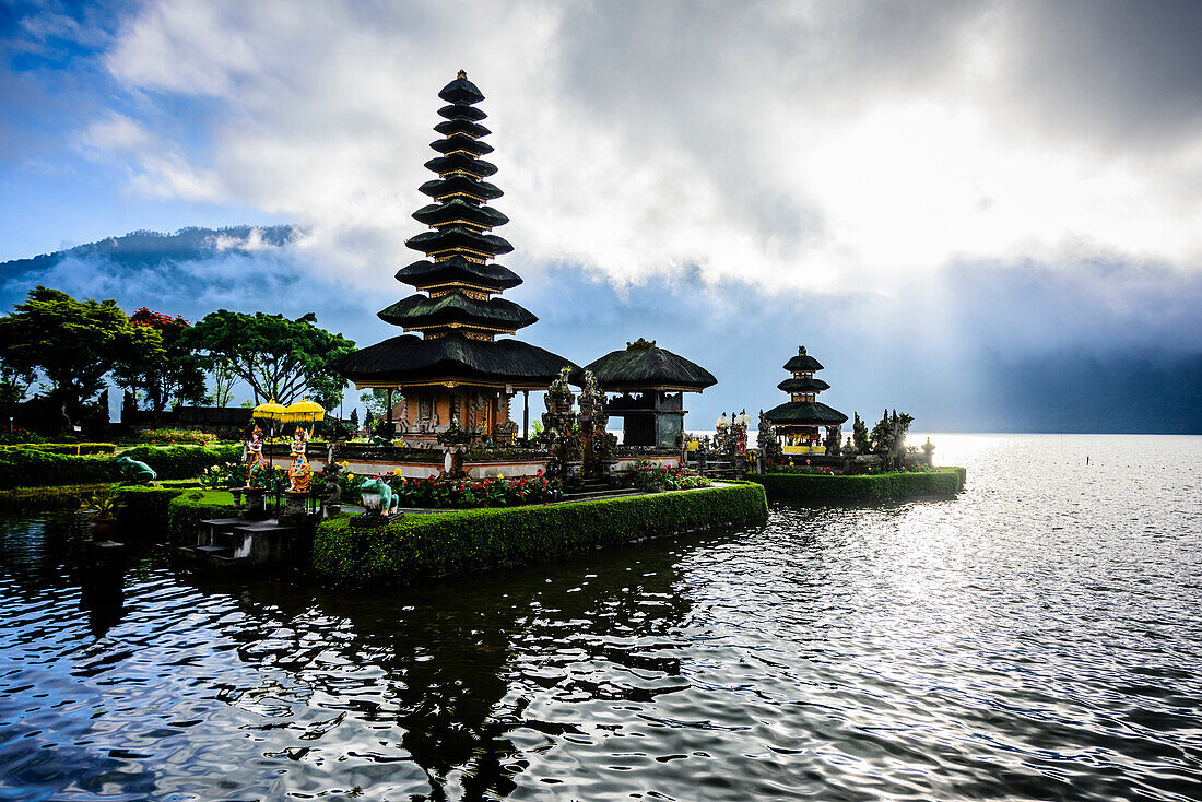 Pagoda floating on water, Baturiti, Bali, Indonesia