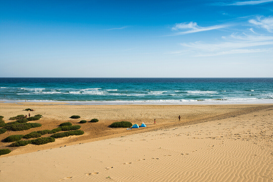 Playa de Sotavento, between Jandia und Costa Calma, Fuerteventura, Canary Islands, Spain