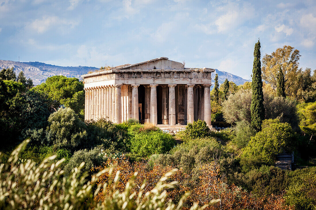 Temple of Hephaestus, Greek Orthodox church of St. George Akamates, Athens, Greece