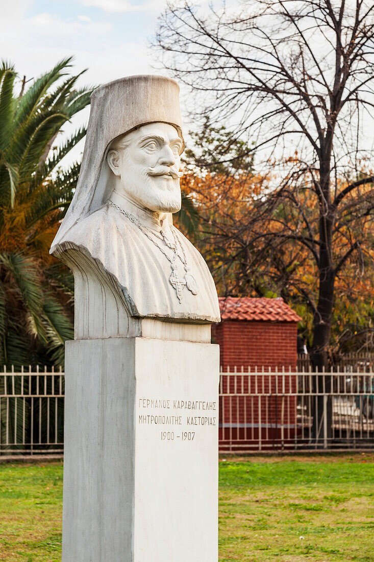 Bust of male figure, Thessaloniki, Greece