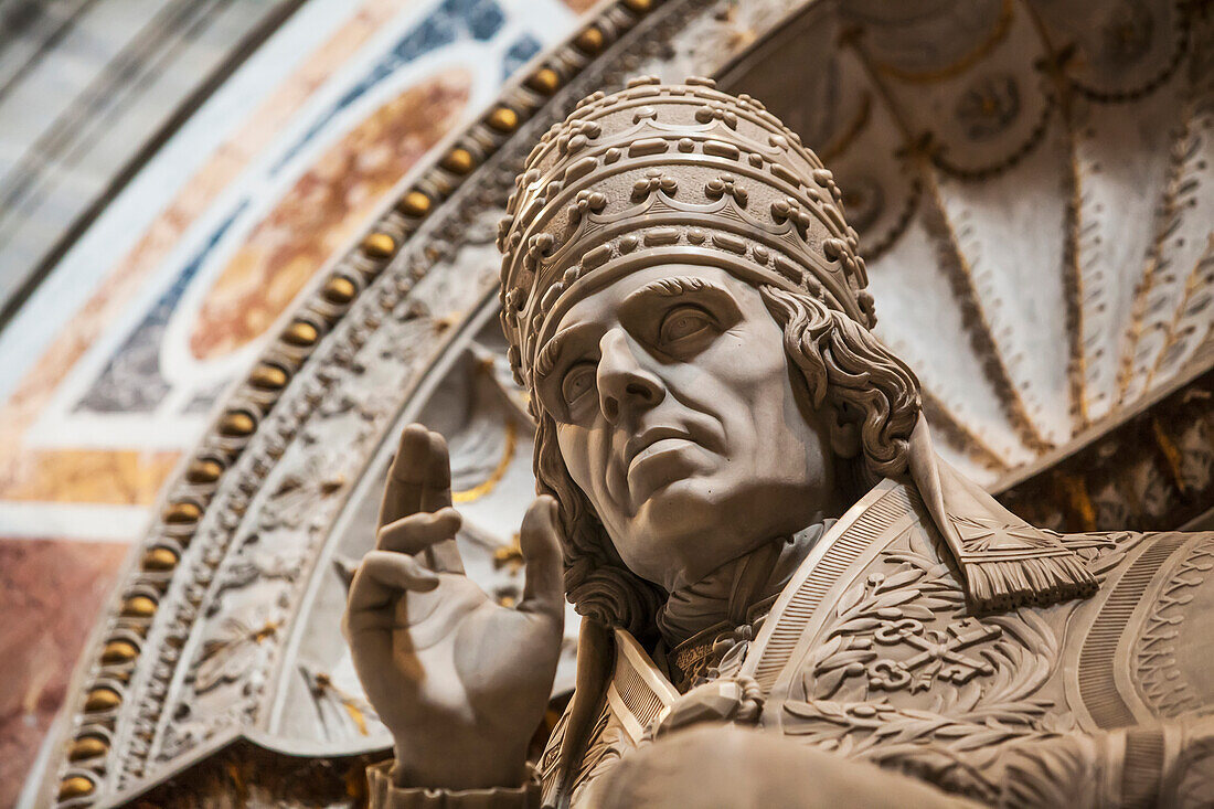 Monument of Pius VII in Clementine Chapel, Saint Peter's Basilica, Rome, Italy